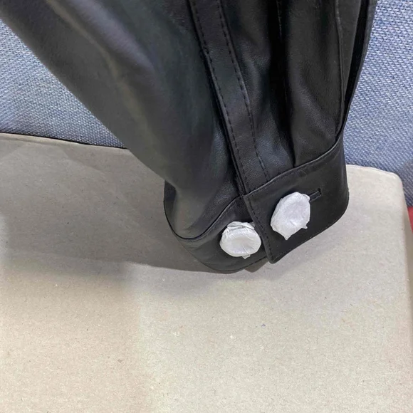 Marcello Sport Mens Black Lambskin Long Sleeve Full Zip Jacket Size XXL - Picture 5 of 14